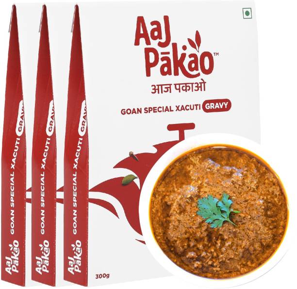 AAJPAKAO Goan Special Xacuti Gravy Mix, For Chicken/Fish, Ready to Cook (Pack of 3x300g) 900 g