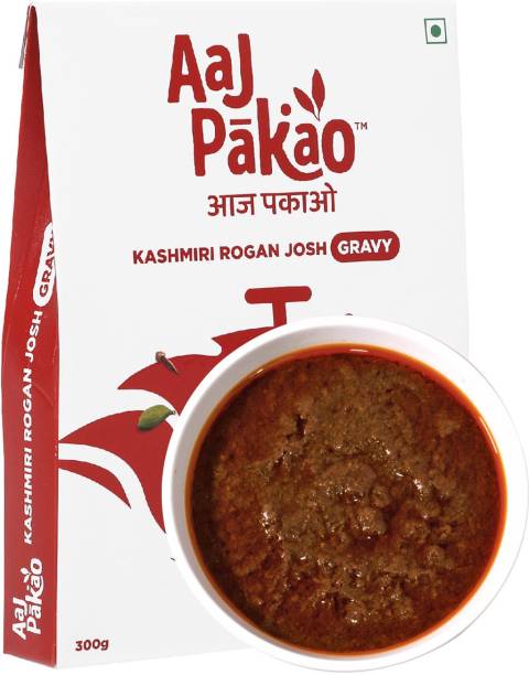 AAJPAKAO Kashmiri Rogan Josh Gravy Mix, Veg/Nonveg Curry, Ready to Cook (1 Pack) 300 g