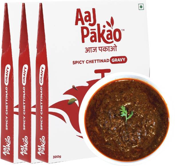 AAJPAKAO Spicy Chettinad Gravy Mix, Ready to Cook (Pack of 3x300g) 900 g