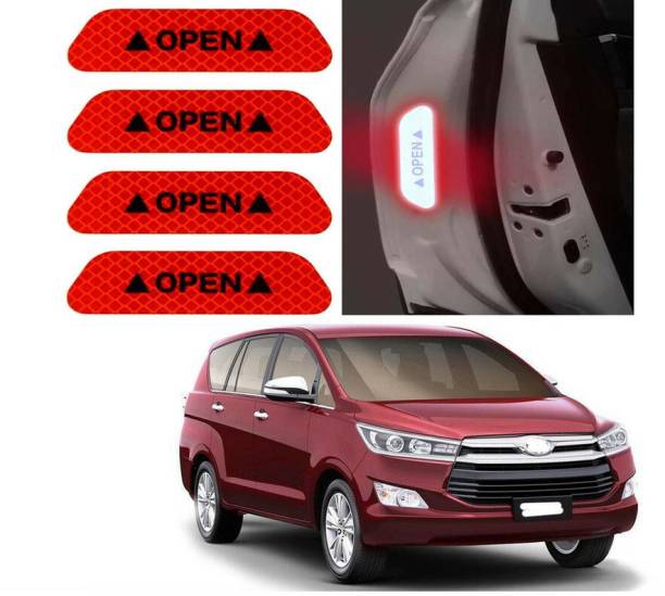Auto E-Shopping Red Car Door Open Warning Reflective Sticker for InnovaCrysta 25 mm x 0.03 m Red Reflective Tape