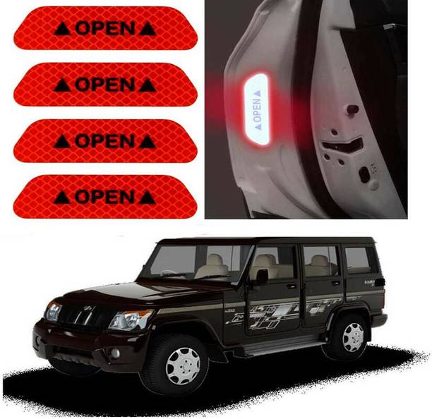 Auto E-Shopping Red Car Door Open Warning Reflective Sticker for Bolero 25 mm x 0.03 m Red Reflective Tape