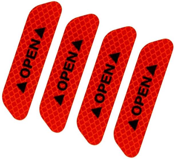 Auto E-Shopping Red Car Door Warning Reflective Sticker 30 mm x 95 m Red Reflective Tape
