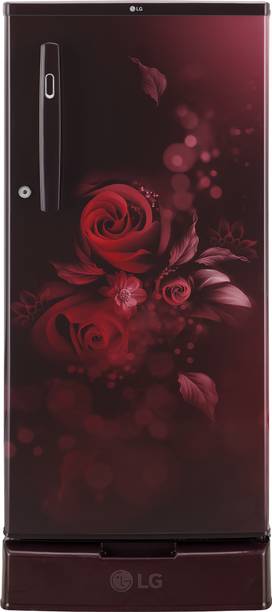 LG 185 L Direct Cool Single Door 4 Star Refrigerator with Base Drawer  with Smart Inverter Compressor & Smart Connect