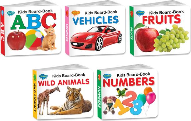 Sparkle Board Books | Pack Of 5 Books | Super Jumbo Combo For Collecters And Library Board Books