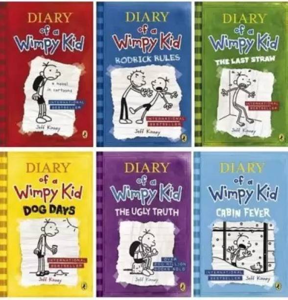 Set Of 6 (Six) Books Of Diary Of A Wimpy Kid By Kinney ...