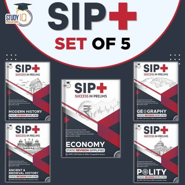 Modern History-Polity-Geography-Economy & Ancient & Medieval History Success In Prelims (SIP+) Static Revision Simplified Booklets For UPSC CSE Prelims & Other Competitive Exams By StudyIQ