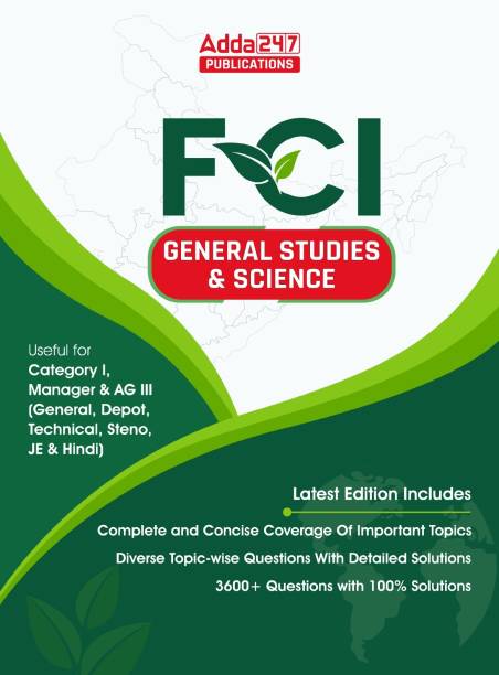 General Studies & Science For FCI AG III, Category I & Manager (English Printed Edition) By Adda247