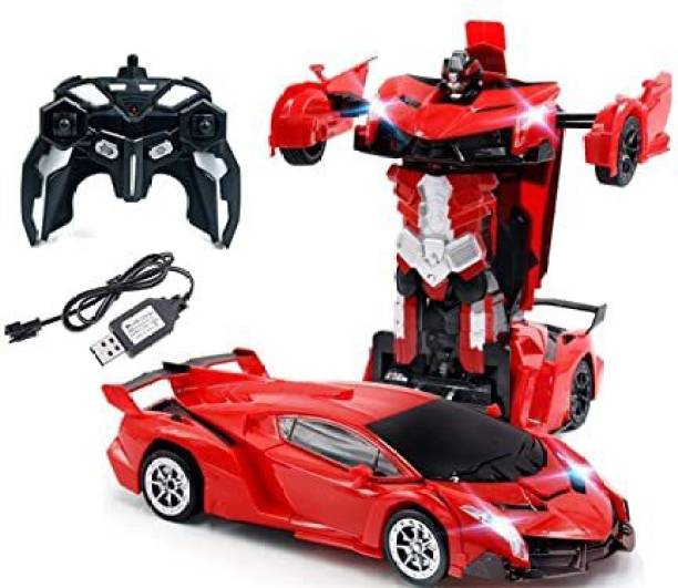 The Flyer's Bay Remote Control 2in1 Transform Car Robot Toy For Kids