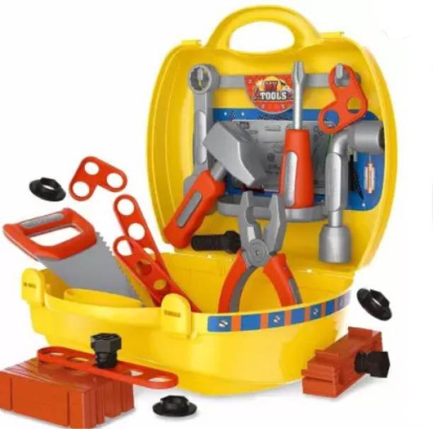 TinyTales Tool Set Toy with Briefcase, Construction Tools Box toy, Learning Toys For Kids