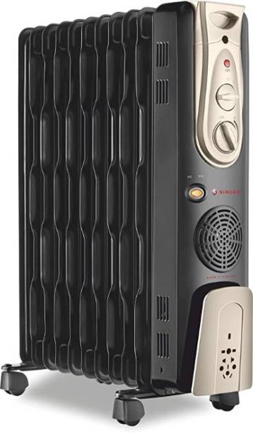 Singer OFR 11 Fin 2900 Watts Oil Field Room Heater - OFR with PTC Fan Heater for Faster Heating Fan Room Heater