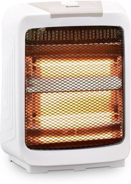 Candes New Infra2 Noiseless 800Watt Portable (ISI Certified) With ABS Body, Overheating Protection, & Safety Mesh Halogen Room Heater