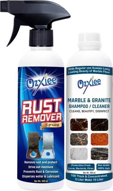 Ozxiee Rust Remover & Marble Shampoo/ Floor Cleaner Liquid (450 450ml) Rust Removal Solution