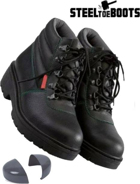 Para Commando SAFETY SHOES FOR MEN INDUSTRIAL / SAFETY SHOES Steel Toe Leather Safety Shoe