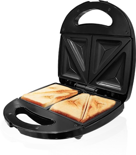 Sandwichera Grill Toastie Sandwich Maker Adecuado para Cualquier Placa TAMUME Tostadora de Sándwich de Inducción Pastel de Hierro Antiadherente con Mango Resistente 