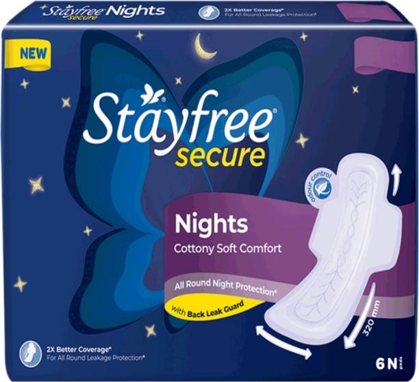 STAYFREE Secure Nights 6N pads Sanitary Pad