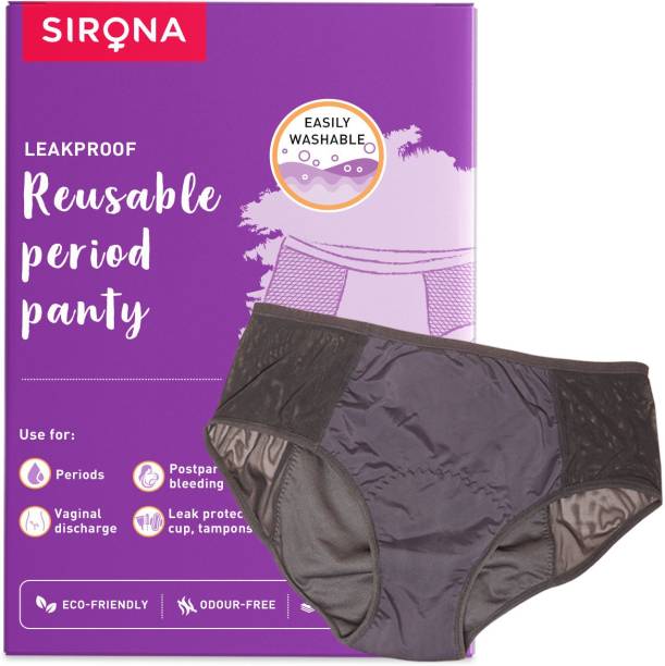 SIRONA Leakproof Reusable Period Panty for Women Pack of 1 - XXL |360 Degree Coverage Pantyliner