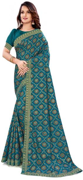 Printed Bollywood Pure Silk Saree Price in India