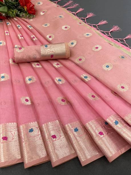 Woven Banarasi Tissue Saree Price in India