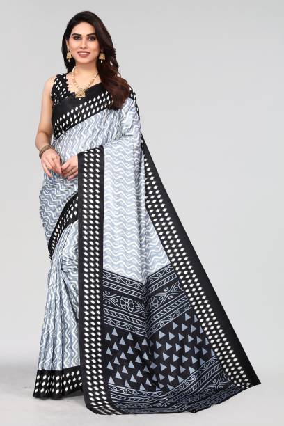 Printed, Self Design Daily Wear Cotton Silk Saree Price in India
