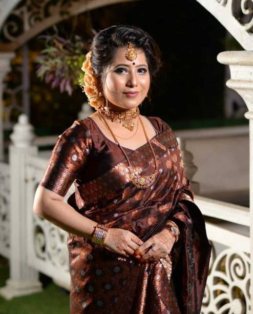 Woven Mekhela Chador Jacquard Saree Price in India