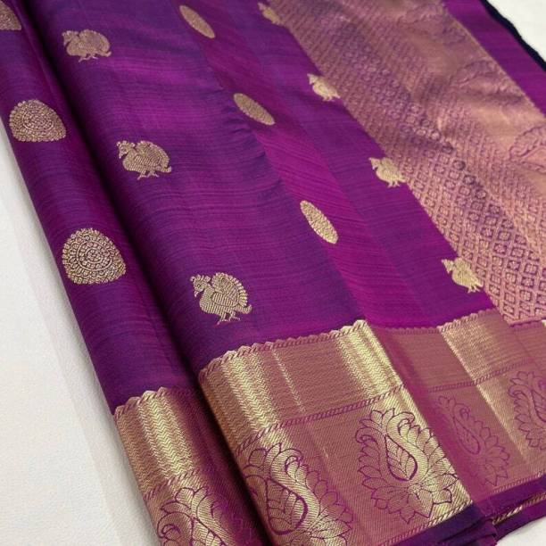 Woven Banarasi Silk Blend, Pure Silk Saree Price in India