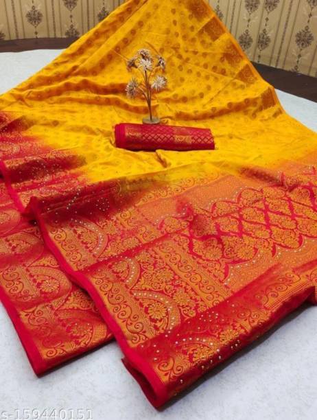 Woven Banarasi Art Silk Saree Price in India