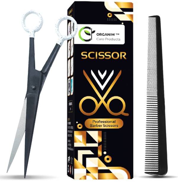 Organim care products Salon Professional Hair Cutting Scissors(7 Inch) Ariel Black Scissors