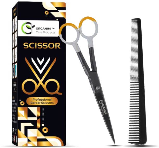 Organim care products Salon Professional Hair Cutting Scissors(6 Inch) Black Scissors Scissors