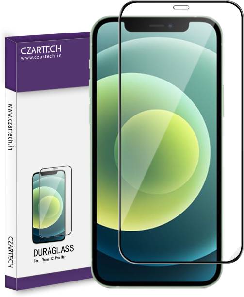 CZARTECH Edge To Edge Tempered Glass for Apple iPhone 12 Pro Max
