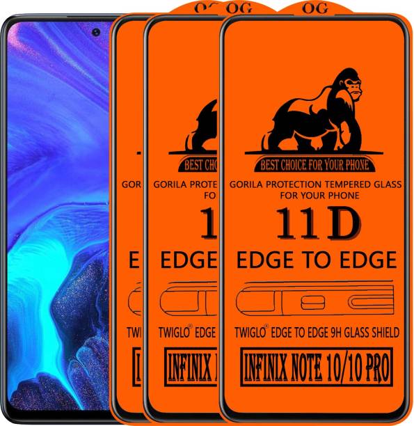 TWIGLO Edge To Edge Tempered Glass for INFINIX NOTE 10 PRO
