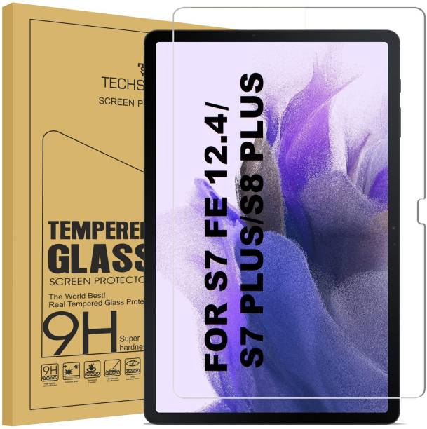TECHSHIELD Edge To Edge Tempered Glass for Samsung Galaxy Tab S8 PLUS/S7 FE/S7 PLUS (12.4 INCH) (PACK OF 1)