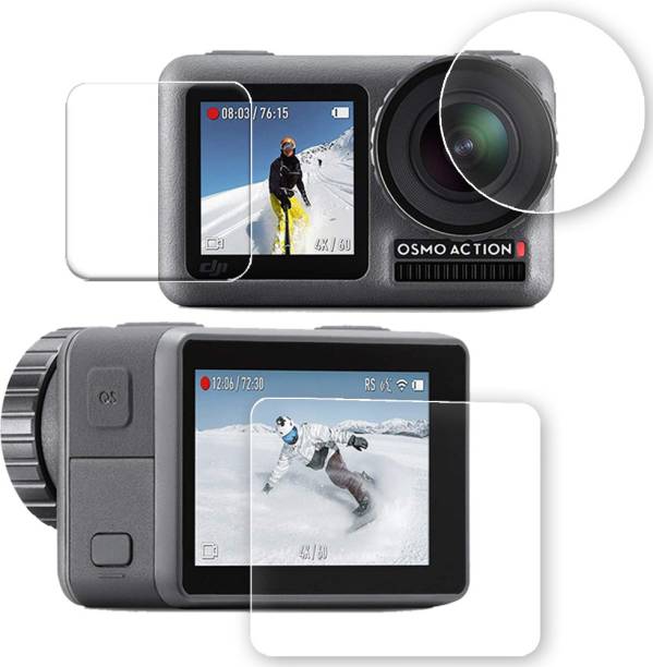 Dainty TECH Edge To Edge Tempered Glass for DJI Osmo Action Camera, 3 IN 1