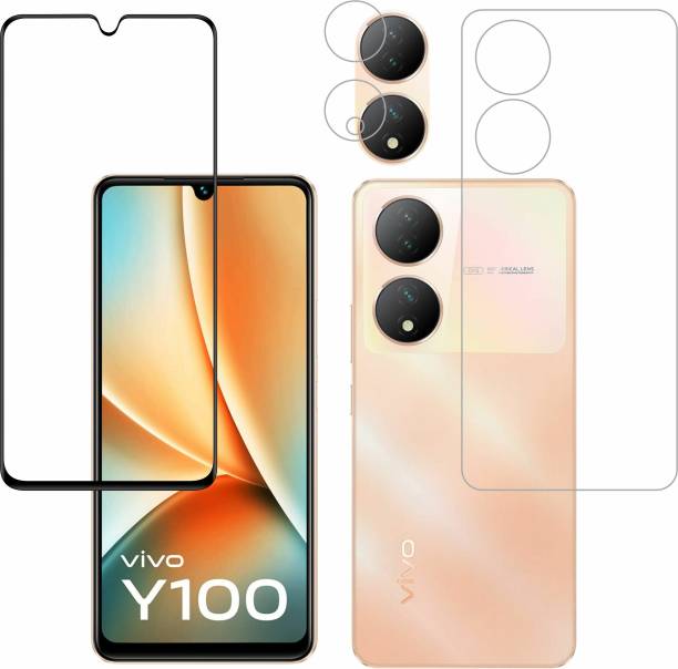Ten To 11 Front and Back Tempered Glass for ViVO Y100 5G, ViVO Y100 5G [With Rear Camera Lens Guard], ViVO Y100A/ViVO T2 5G
