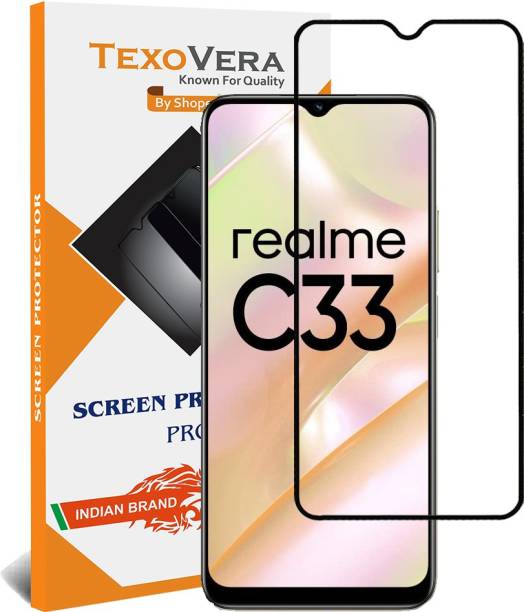 TexoVera Edge To Edge Tempered Glass for Realme C33