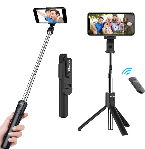 iVoltaa PROGEN Selfie Stick with in-built Tripod & Detachable Remote Bluetooth Selfie Stick