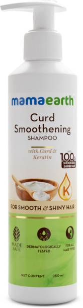 mamaEarth Curd Smoothening Shampoo with Curd & Keratin for Smooth & Shiny Hair Price in India