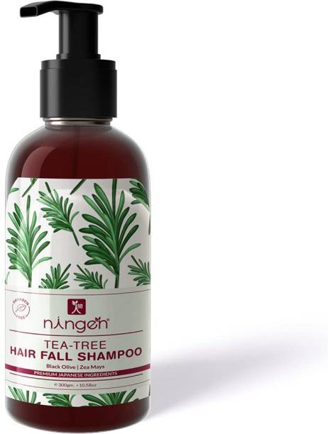 Ningen Teatree Hair Fall Shampoo Infused with Black Olive Zea Mays Stronger Thick Hair