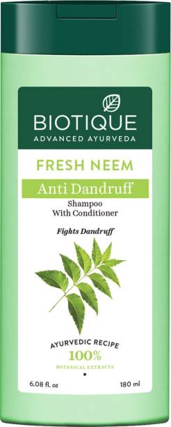 BIOTIQUE Fresh Neem Anti Dandruff Shampoo With Conditioner