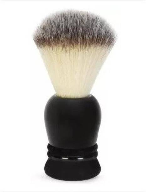shritesh Wooden Handle Smooth and Soft Bristle C14  SMS-510, Black Shaving Brush