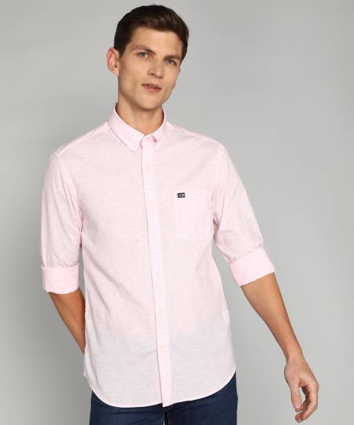 Men Slim Fit Solid Button Down Collar Casual Shirt Price in India