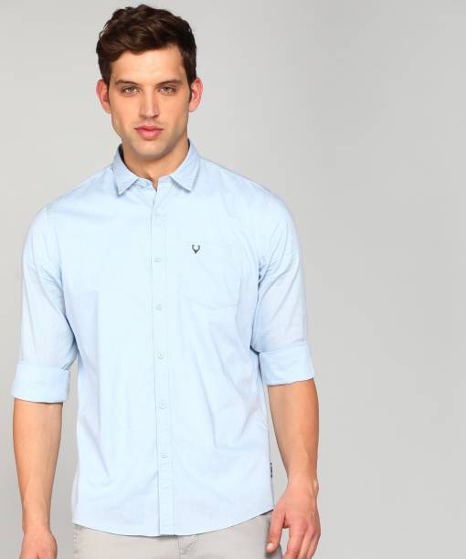 Men Regular Fit Self Design Spread Collar Casual Shirt Price in India