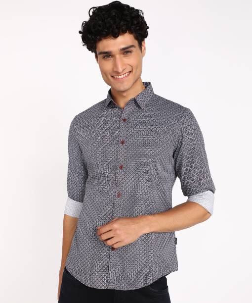 Men Slim Fit Printed Casual Shirt Price in India