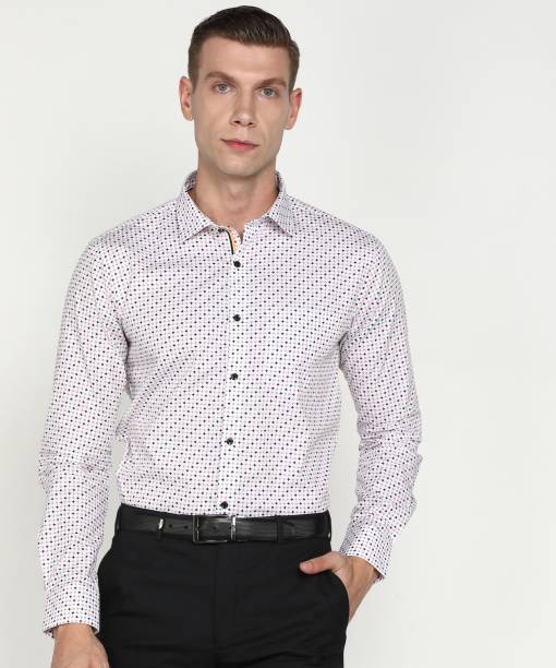 Men Slim Fit Printed Formal Shirt Price in India