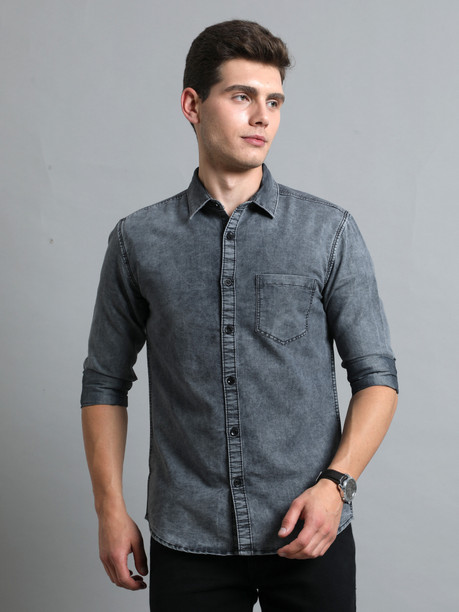 denim shirt for men flipkart