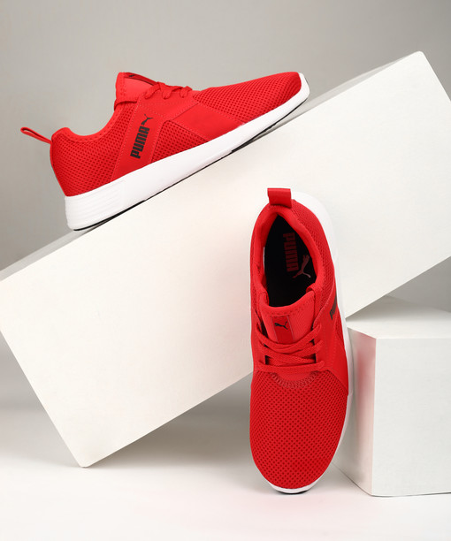 puma red shoes