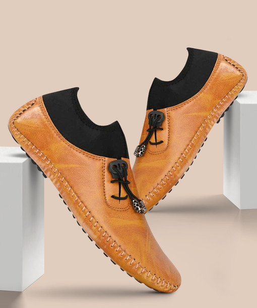 branded leather casual shoes