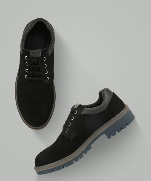 Woodland Black Shoes - Buy Woodland 