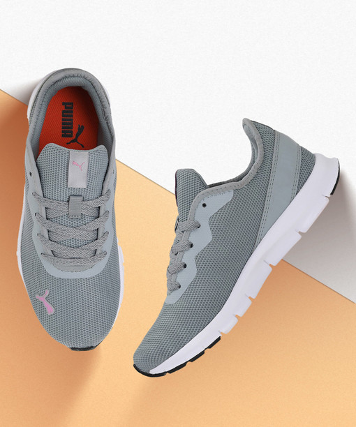grey puma running shoes