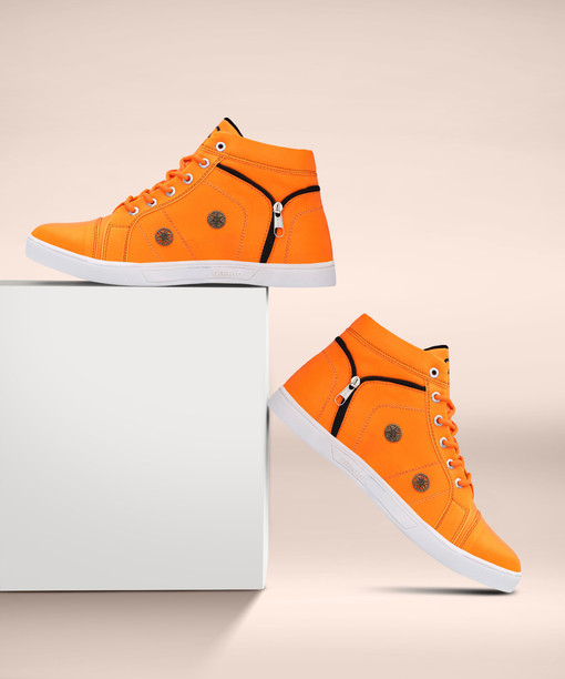 Orange colour shoes flipkart clearance