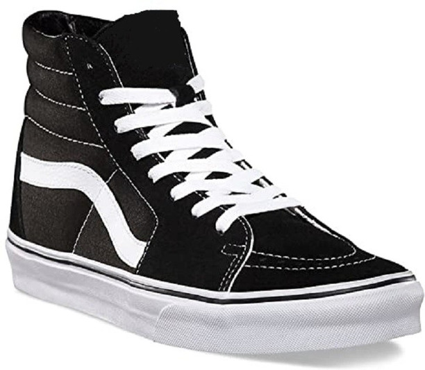 black high top vans size 4